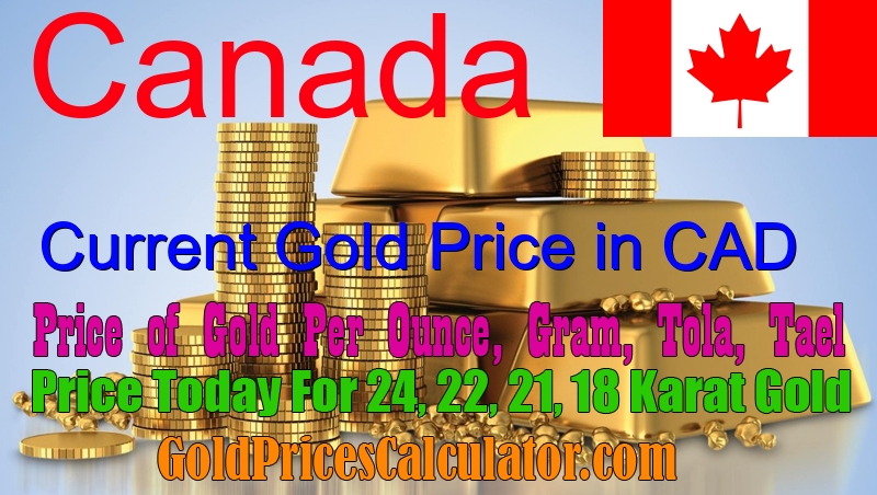 Gold Price Today in Canada, Gold Rate in Canadian Dollar (CAD)